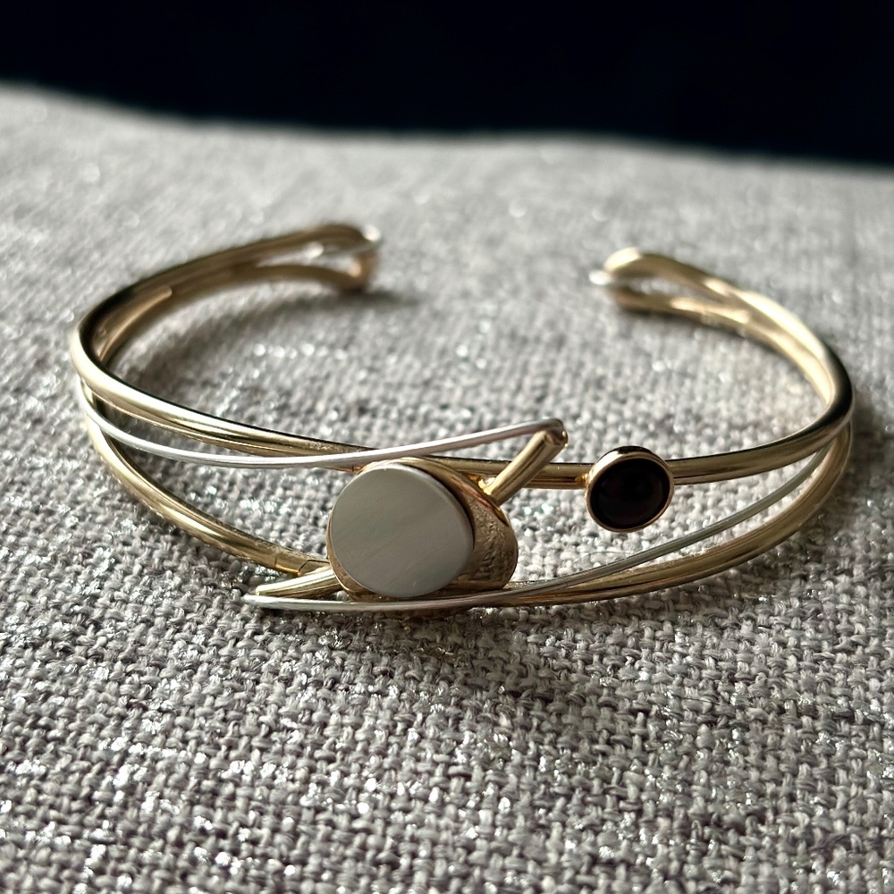 Christophe Poly Cuff Abstract Modernist Bracelet Made in Montreal Canada